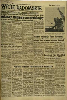 Życie Radomskie, 1952, nr 218