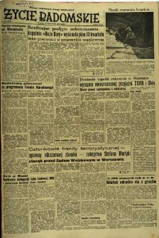 Życie Radomskie, 1952, nr 225