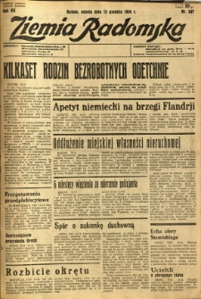 Ziemia Radomska, 1934, R. 7, nr 287