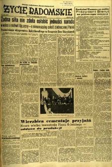 Życie Radomskie, 1952, nr 229