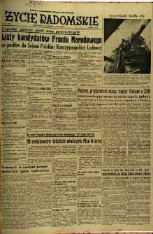 Życie Radomskie, 1952, nr 230