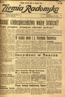 Ziemia Radomska, 1934, R. 7, nr 289