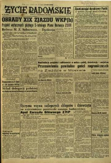 Życie Radomskie, 1952, nr 244