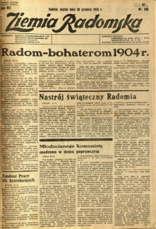 Ziemia Radomska, 1934, R. 7, nr 296