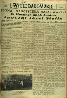 Życie Radomskie, 1953, nr 60