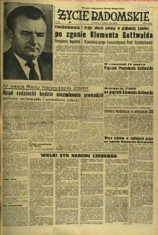 Życie Radomskie, 1953, nr 65