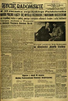 Życie Radomskie, 1952, nr 268