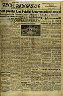 Życie Radomskie, 1952, nr 281