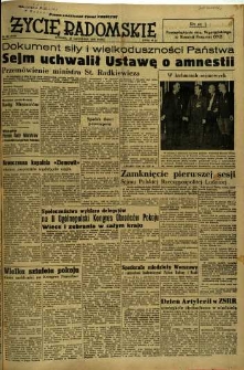 Życie Radomskie, 1952, nr 282
