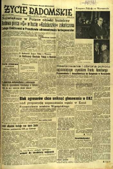 Życie Radomskie, 1952, nr 289