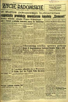 Życie Radomskie, 1952, nr 291