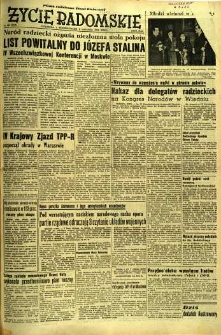 Życie Radomskie, 1952, nr 293