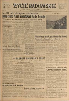 Życie Radomskie, 1951, nr 272