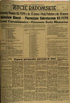 Życie Radomskie, 1954, nr 68