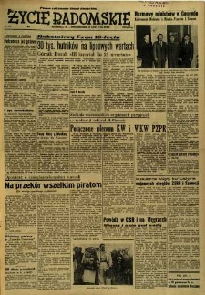 Życie Radomskie, 1954, nr 170