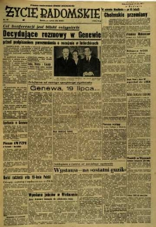 Życie Radomskie, 1954, nr 172