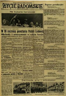 Życie Radomskie, 1954, nr 175