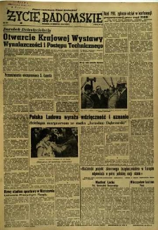 Życie Radomskie, 1954, nr 189