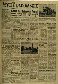 Życie Radomskie, 1954, nr 198