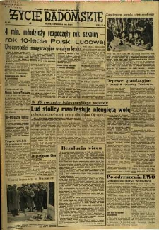 Życie Radomskie, 1954, nr 210