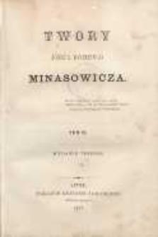 Twory Józefa Dyonizego Minasowicza T. 2 Kilka rad dla piszących poezye do śpiewania