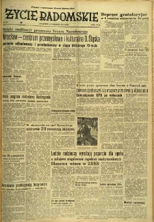 Życie Radomskie, 1953, nr 216