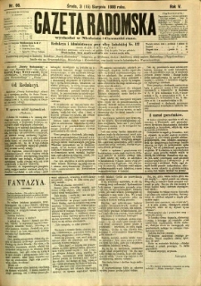 Gazeta Radomska, 1888, R. 5, nr 66