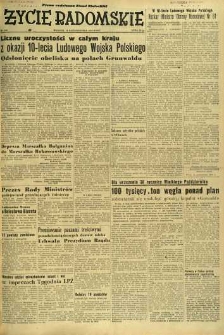 Życie Radomskie, 1953, nr 244