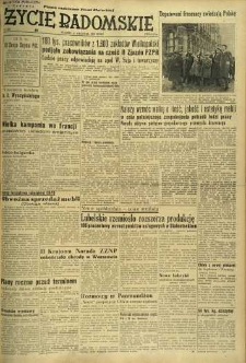 Życie Radomskie, 1953, nr 295