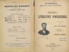 Historya literatury żydowskiej. Cz. 1