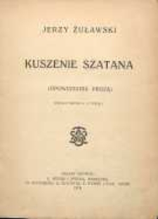Kuszenie szatana : (opowiadania prozą). Wyd 3