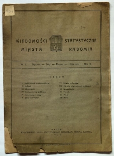 Wiadomości statystyczne miasta Radomia