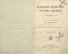 Kazania sejmowe Piotra Skargi