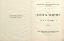 La question Polonaise pendant la guerre mondiale