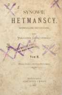 Synowie hetmańscy : opowiadanie historyczne T. 2