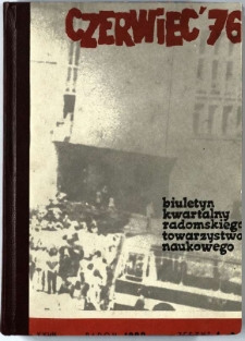 Biuletyn Kwartalny Radomskiego Towarzystwa Naukowego, 1990, T. 27, z. 1-2
