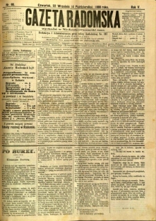 Gazeta Radomska, 1888, R. 5, nr 80