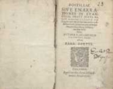 Postillae sive enarrationes in Evangelia prout luxta ritum sanctae Ecclesiae…P. 3