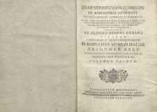 De generis humani consensu in agnoscenda divinitate : opus metaphysicum, critikum, et historicum. V. 1