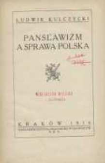 Panslawizm a sprawa polska