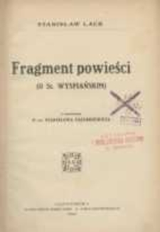 Fragpowieśći : (O St. Wyspiańskim)