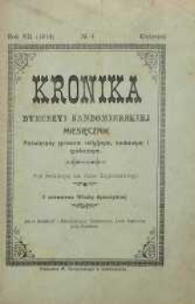 Kronika Diecezji Sandomierskiej, 1914, R. 7, nr 4