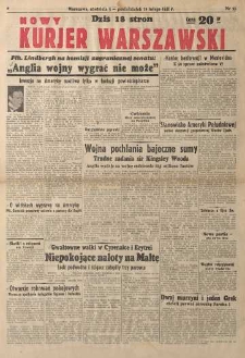 Nowy Kurjer Warszawski, 1941, nr 33