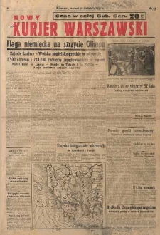 Nowy Kurjer Warszawski, 1941, nr 93