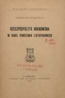 Rzeczpospolita Krakowska w dobie powstania listopadowego