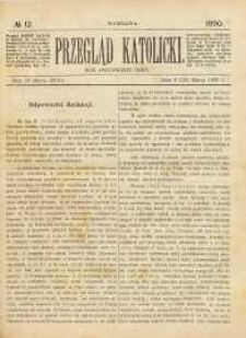 Przegląd katolicki, 1890, R. 28, nr 12