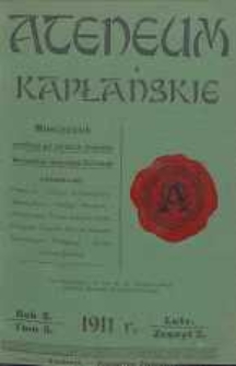 Ateneum Kapłańskie, 1911, R. 3, T. 5, z. 2