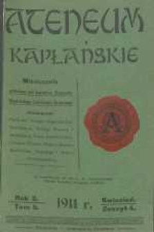 Ateneum Kapłańskie, 1911, R. 3, T. 5, z. 4
