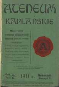 Ateneum Kapłańskie, 1911, R. 3, T. 6, z. 2