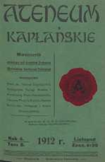 Ateneum Kapłańskie, 1912, R. 4, T. 8, z. 4